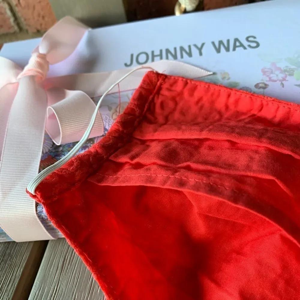 Johnny Was Embroidered Filter Pocket Face Mask box NOT included